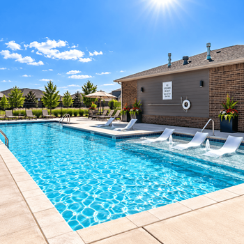 Resort style heated pool